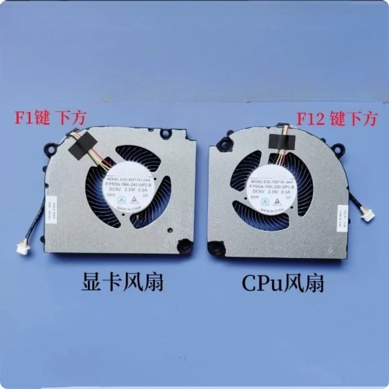 For Hasee Z7 Z8 G8 DA5NP DA7NP DA7NT DA5NS CPU GPU Cooling Fan