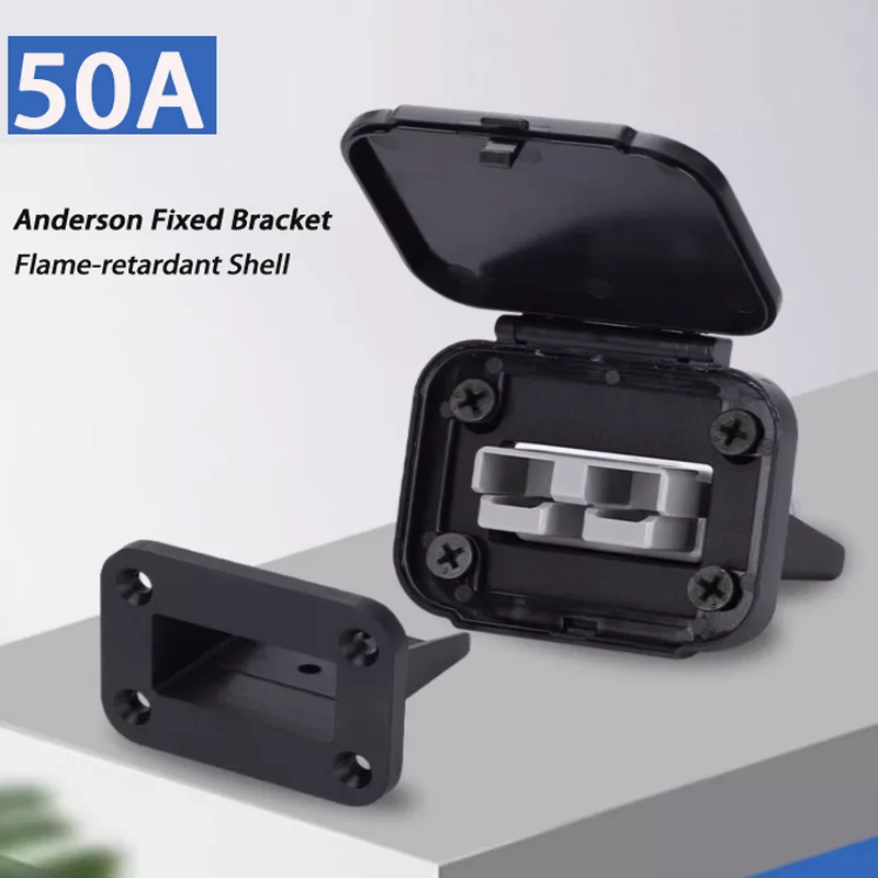 175A Plug Fixing Bracket Metal 50A 120A High Current Flame Retardant Plastic Charging Port 120A Base Bipolar Series 1pcs