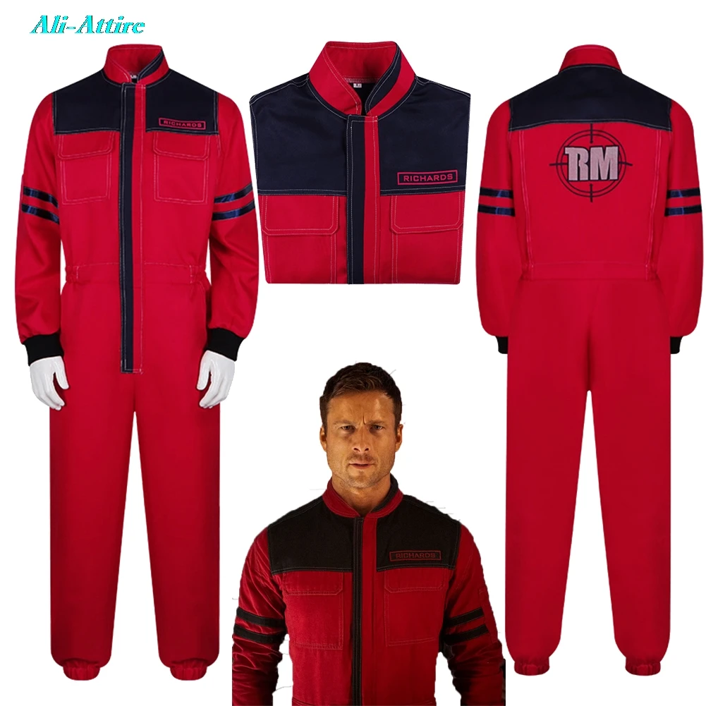 

2025 фильм Running Man, косплей Ben Richards, комбинезон, тканевый мужской вечерний маскировочный костюм для ролевых игр, костюм на Хэллоуин, карнавальный наряд, костюмы