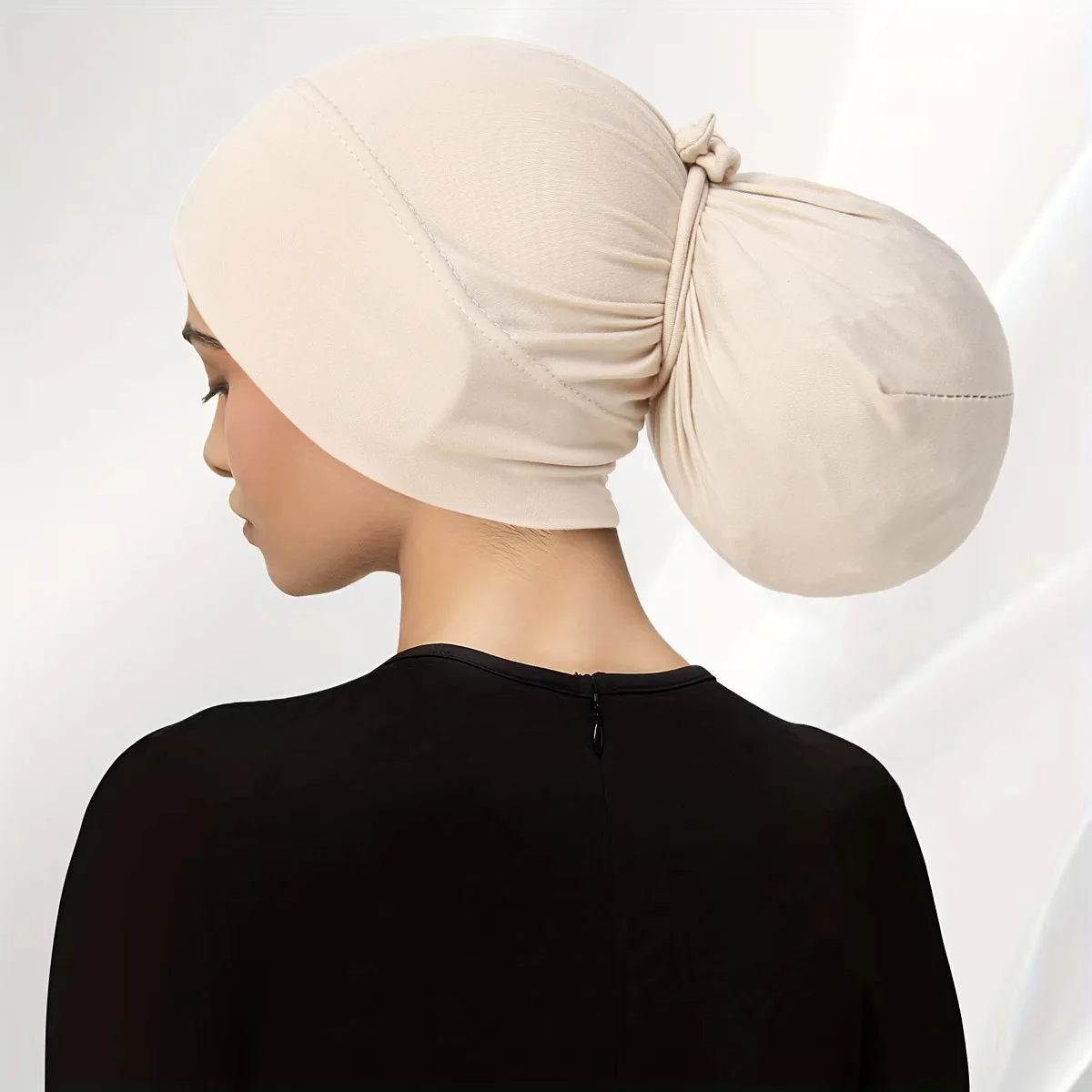 Turban musulman doux pour femme, casquettes Hijab intérieures, bonnet islamique, sous-écharpe indienne, perte de cheveux, enveloppement de sauna féminin, nouveau, 2024