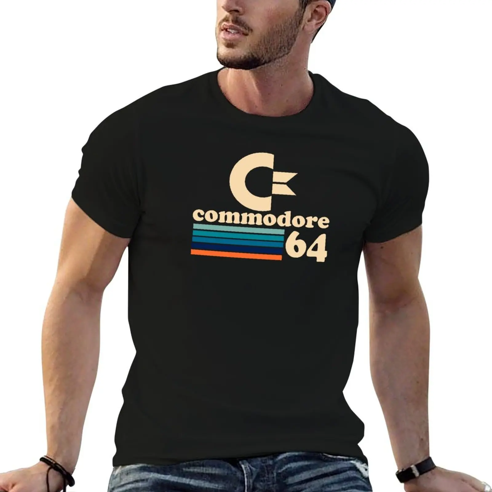 Commodore 64 - Retro Computers T-Shirt vintage t shirts shirts graphic football t shirt men clothing