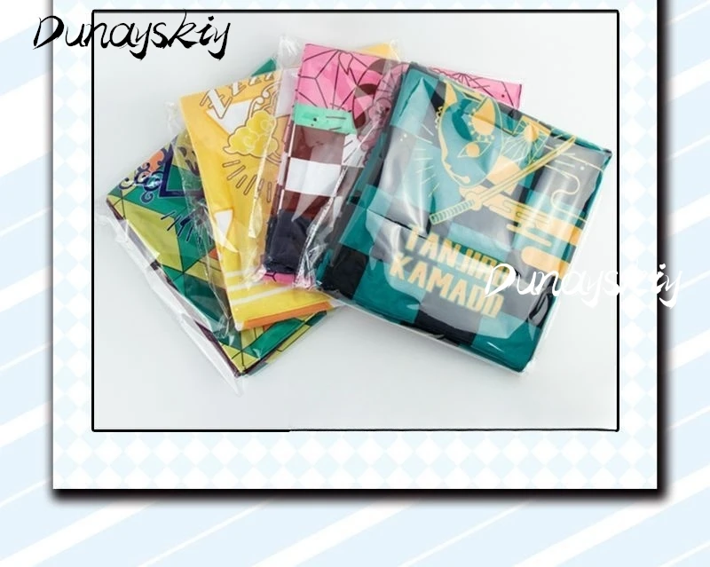 Tanjiro Nezuko Kamado Zenitsu Agatsuma Shinobu Kocho Косплей Костюм Набор Аниме Манга Шарф Полиэстер Теплый костюмированный предмет наряд