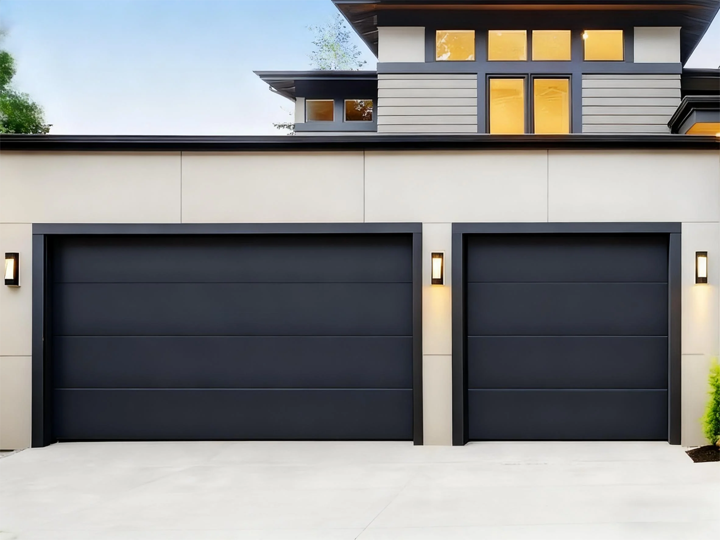 باب مرآب من سبائك الألومنيوم عالي الجودة من EdgyDoor لساحات الفيلا #2