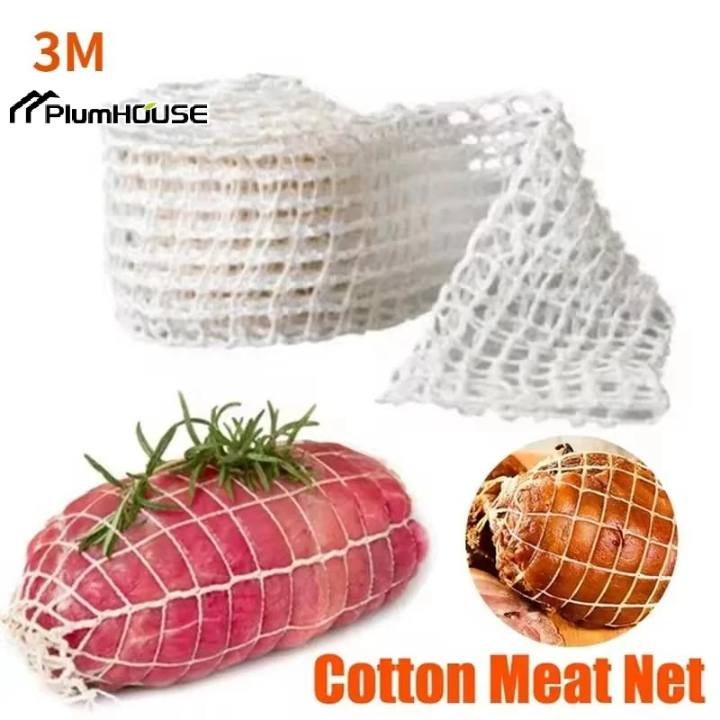 Cotton Meat Net Hot Dog Ham Sausage Butcher's Roast Cooking String Net Kitchen Tools Meat-Tying Utensils