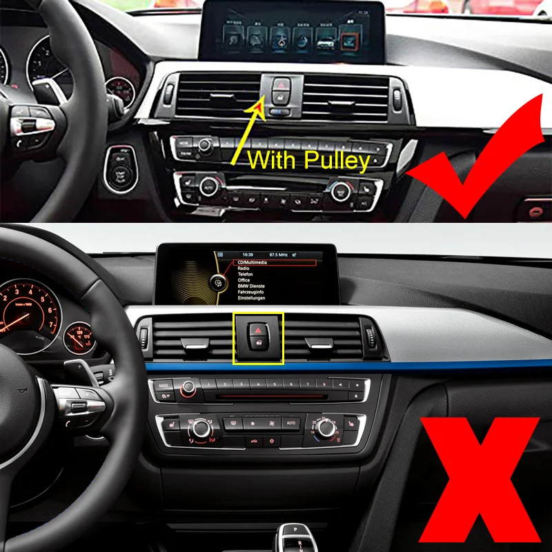 Decoración embellecedora de ventilación de aire acondicionado de consola central de estilo de fibra de carbono para BMW Serie 3/4, 2012-2019, 3GT,