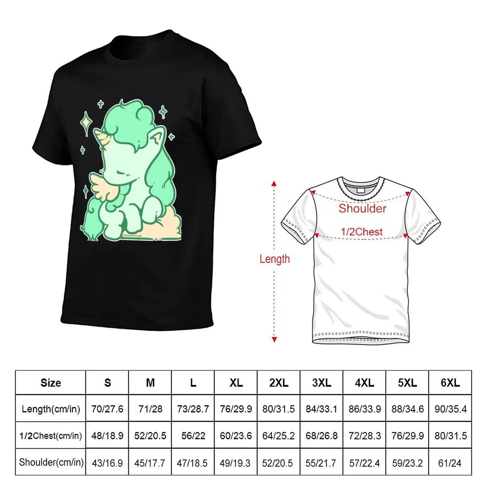 Soft Unicorn (Mint Turquoise) T-Shirt anime shirts graphic tee compression shirt men