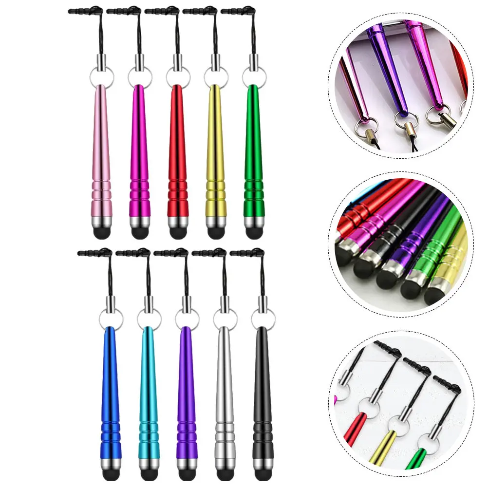 40Pcs Capacitive Stylus Pens Lightweight Compact Universal Touch Screen Pen 10 Bright Colors Multipurpose Mobile Phone Tablet