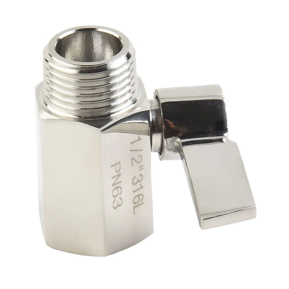 Exquisite High Quality Shut Off Valve G1/2 INCH NPT Water Saver 304 Stainless Steel Flow Quick Control  Exquisite