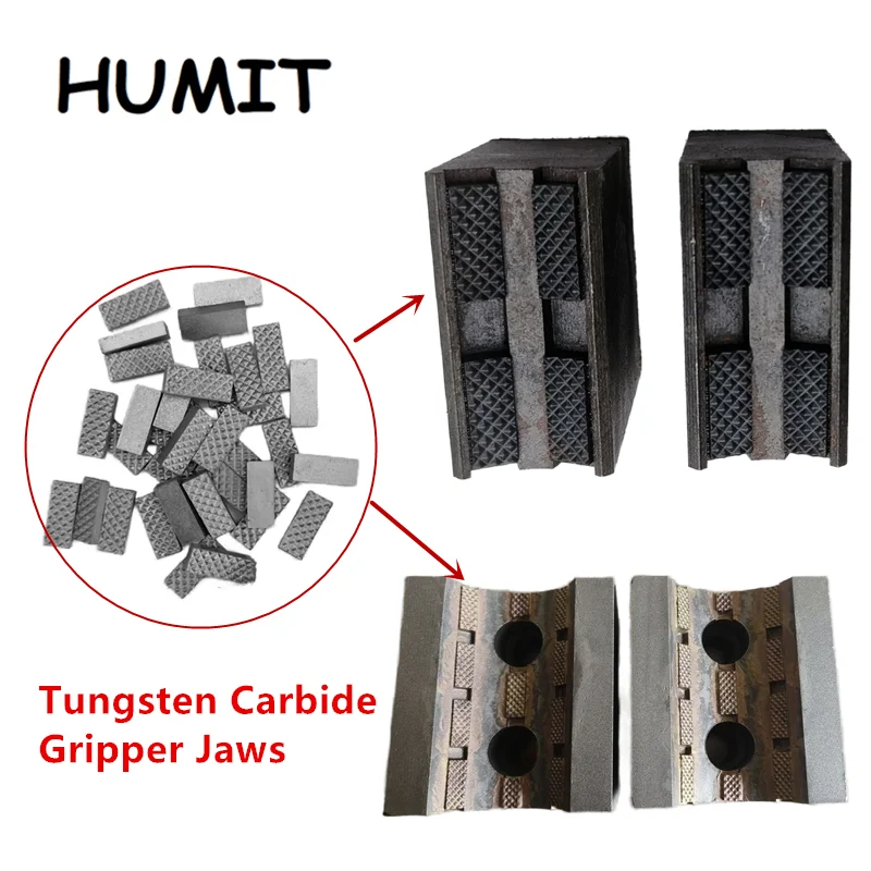 

1KG Tungsten Carbide Gripper Jaws Blades in Drilling Machine Parts Alloy Inserts used to Clamp and Hang Casing String