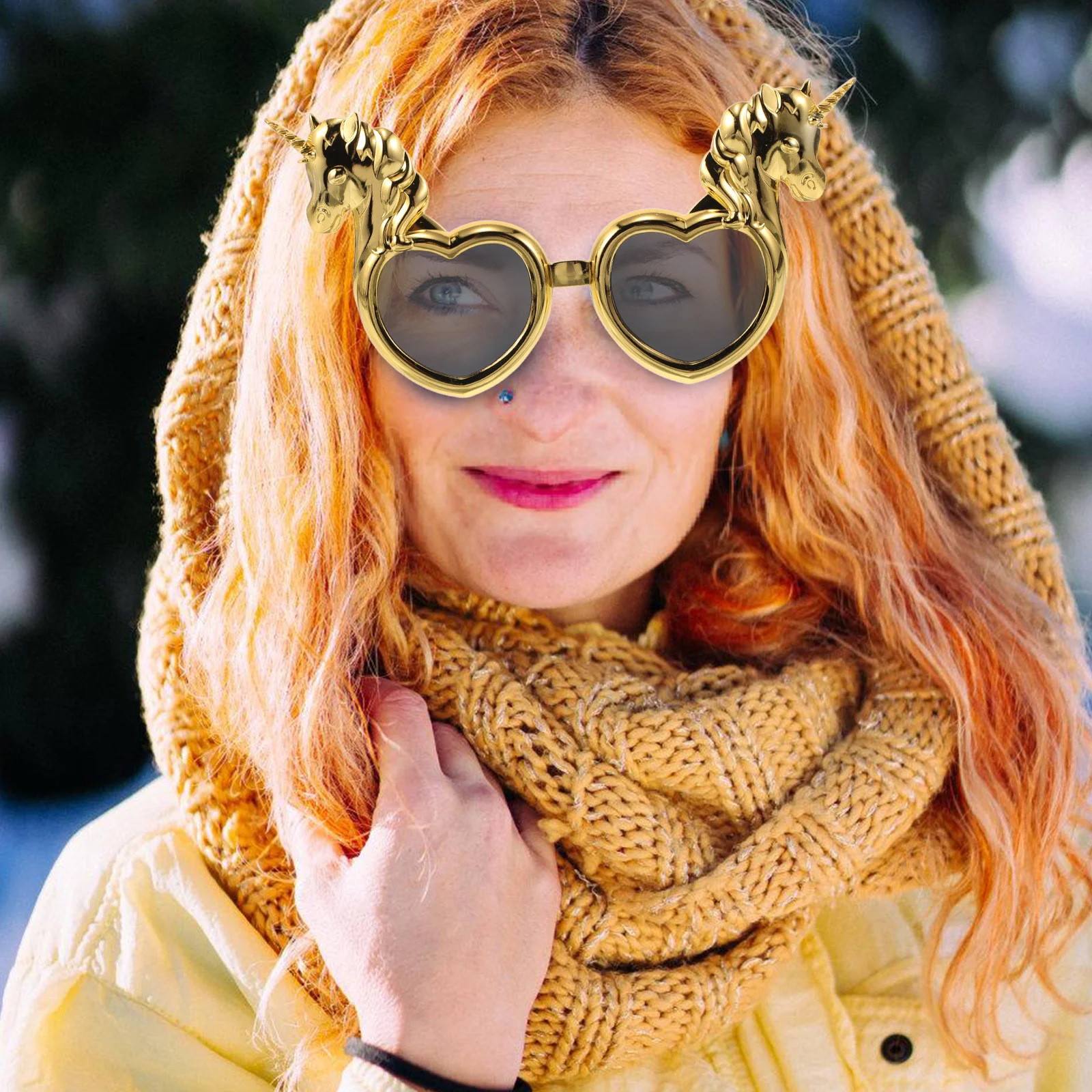 

3Pcs Unique Design Unicorn Glasses Colorful Photo Props for Unforgettable Birthday Gatherings Silly Glasses for