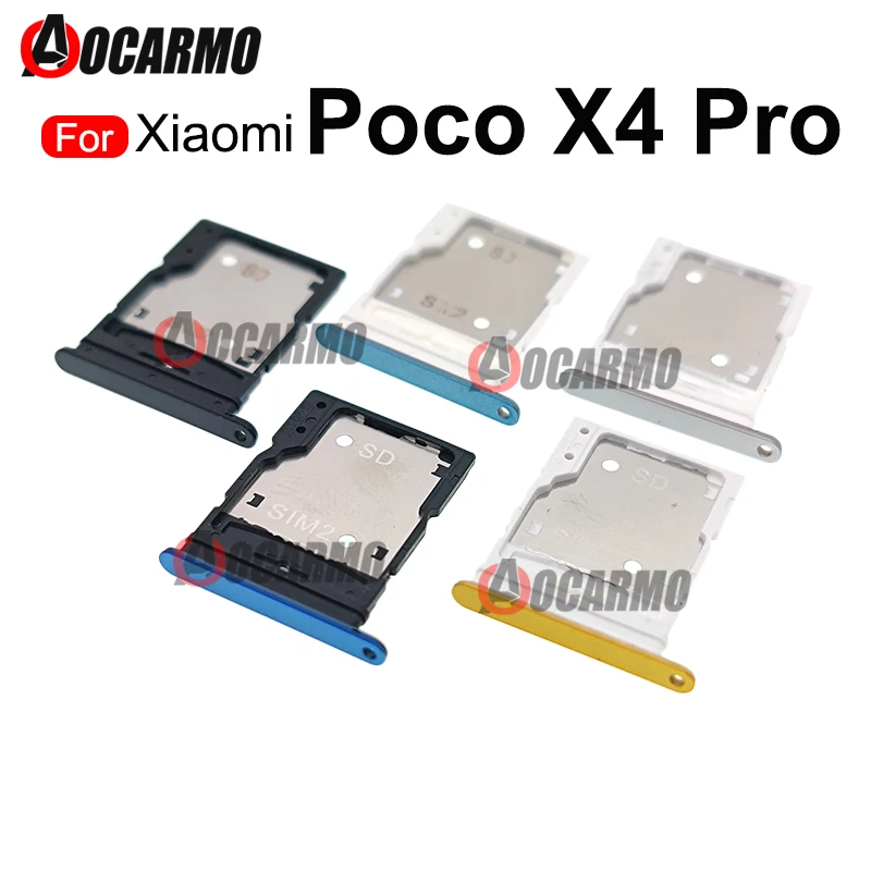 For Xiaomi POCO X4Pro 5G SIM Tray Sim Card Socket Slot Holder Replacement Parts