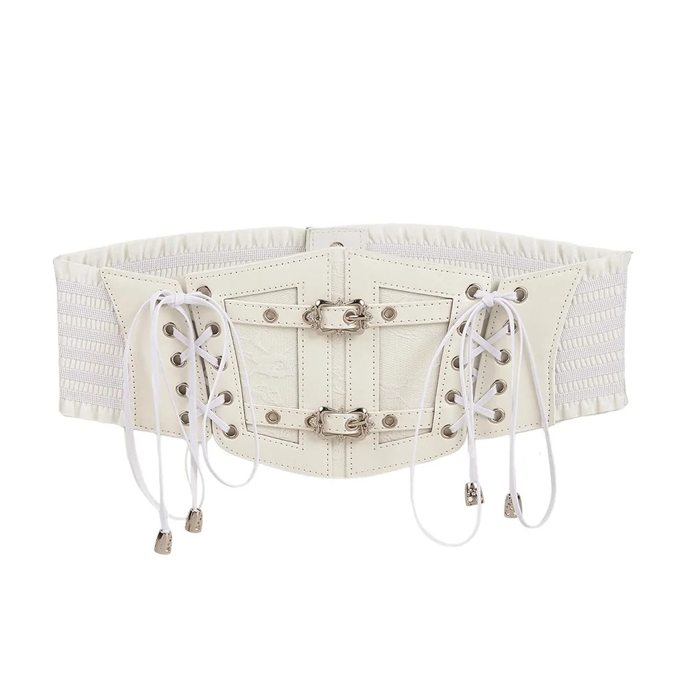 التخسيس الدانتيل مطاطا السيدات Cummerbunds التعادل حبل القوطية مشد أحزمة شريط مرن حزام أحزمة للنساء