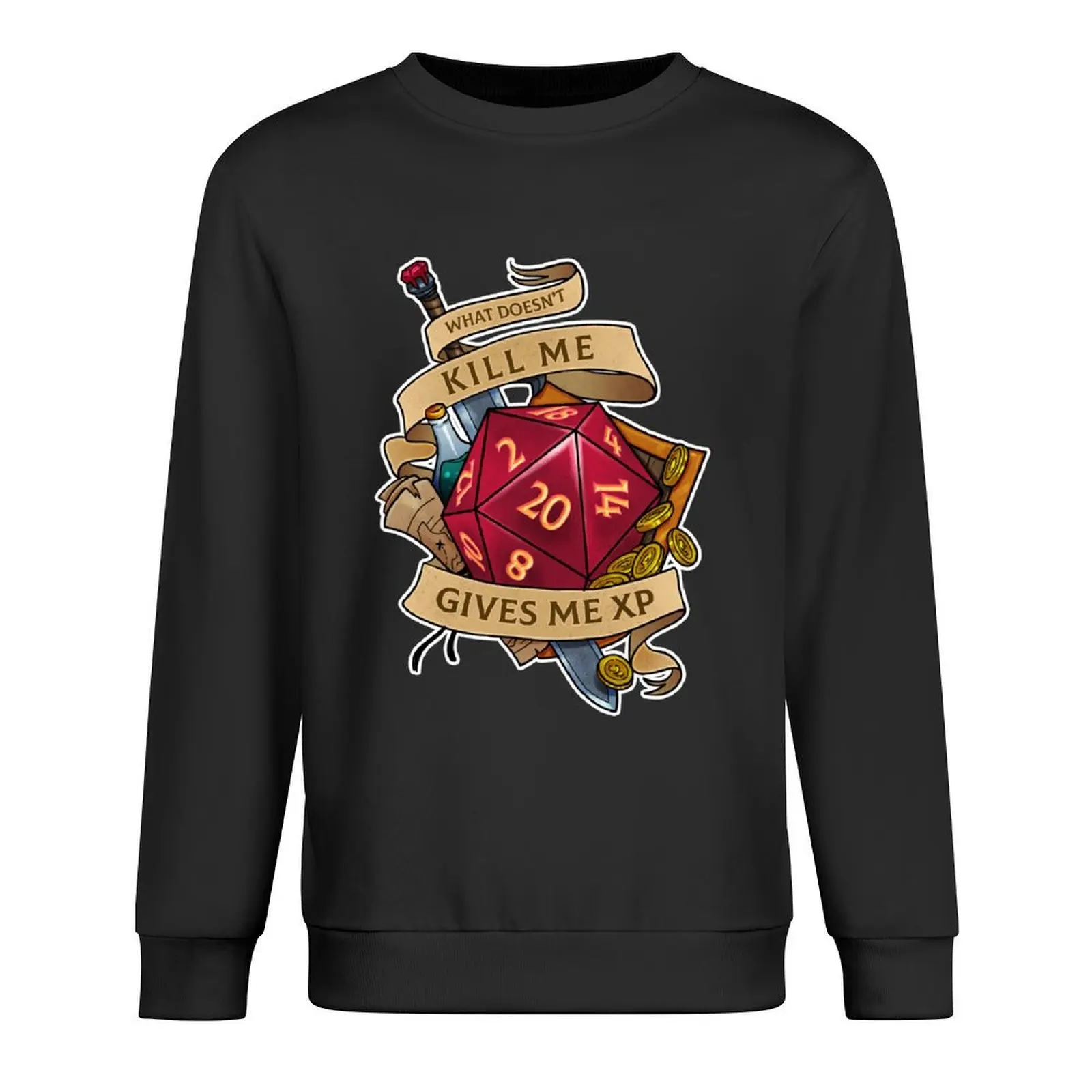 

what doesn't kill me Pullover autumn men's clothing korean autumn clothes men's autumn clothes sweatshirts men