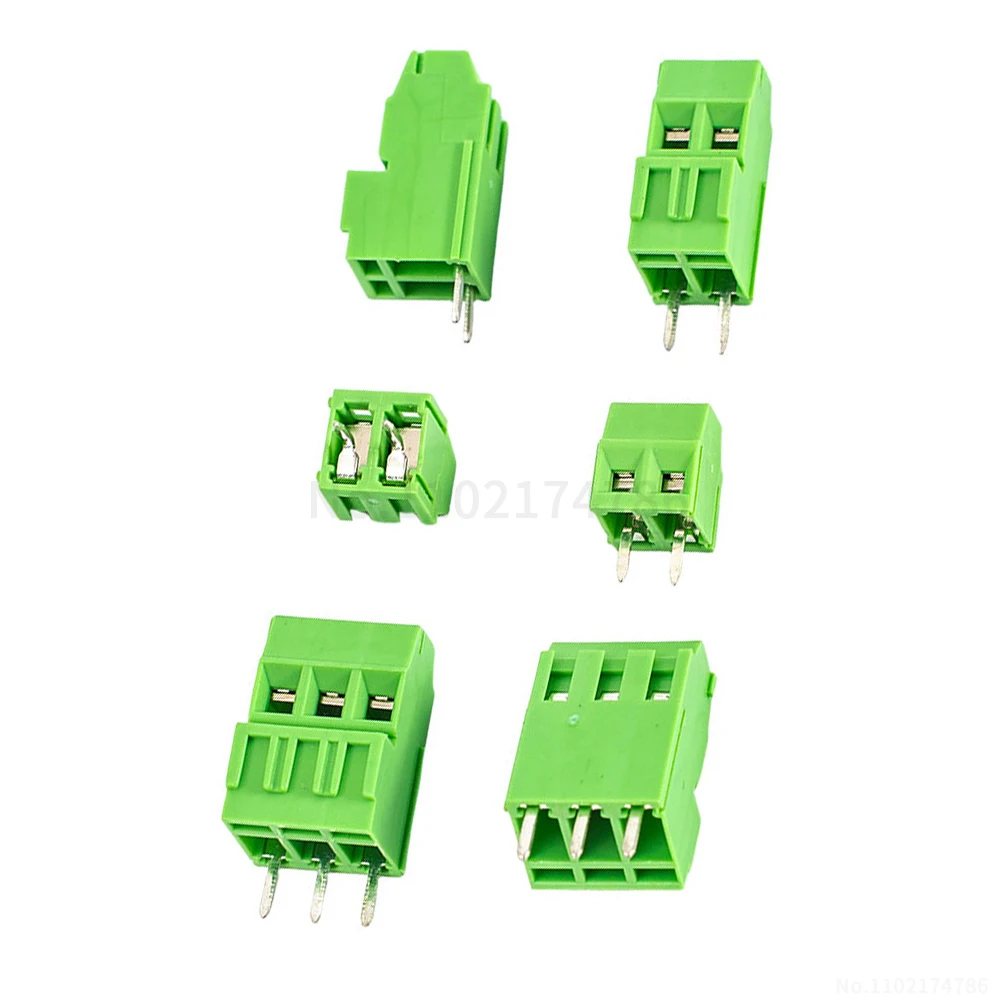(5 pcs) KF 128HL - 3.5mm 3.81mm screw-type terminal blocks dual-row (top and bottom) 2/3P modular design 128H, 128L, 3.5/3.