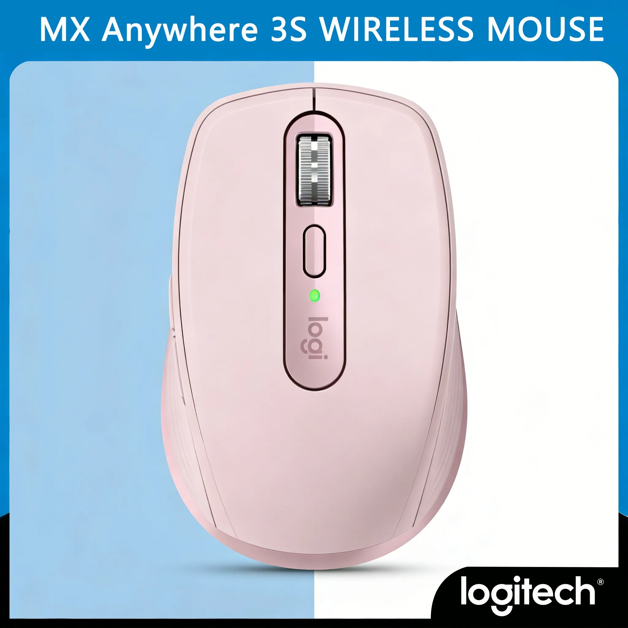 

Мышь MX Anywhere 3S Bluetooth USB, двухрежимная, с подставкой для большого пальца, противоскользящая, для маленьких рук