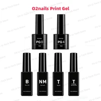 Gel de impresión de uñas O2nails PG0 PG4, Gel especial para impresión de uñas, capa Base, capa superior, cinta despegable líquida NM