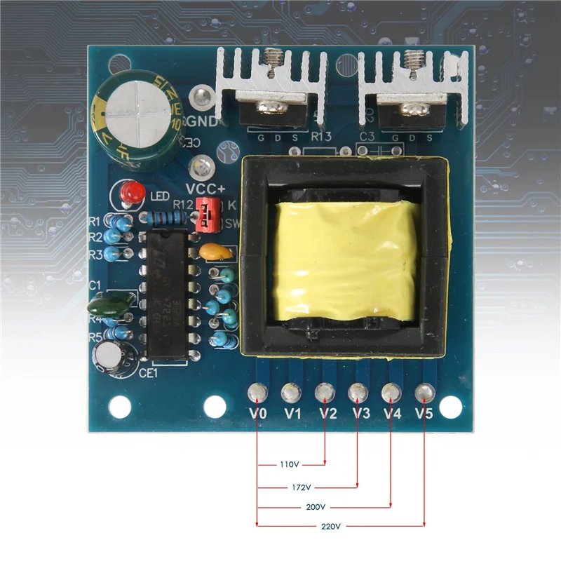 ABKJ-150W Car DC 12V To AC 110V 220V 20KHZ Power Inverter Charger Converter Boost Board High Frequency Square Wave