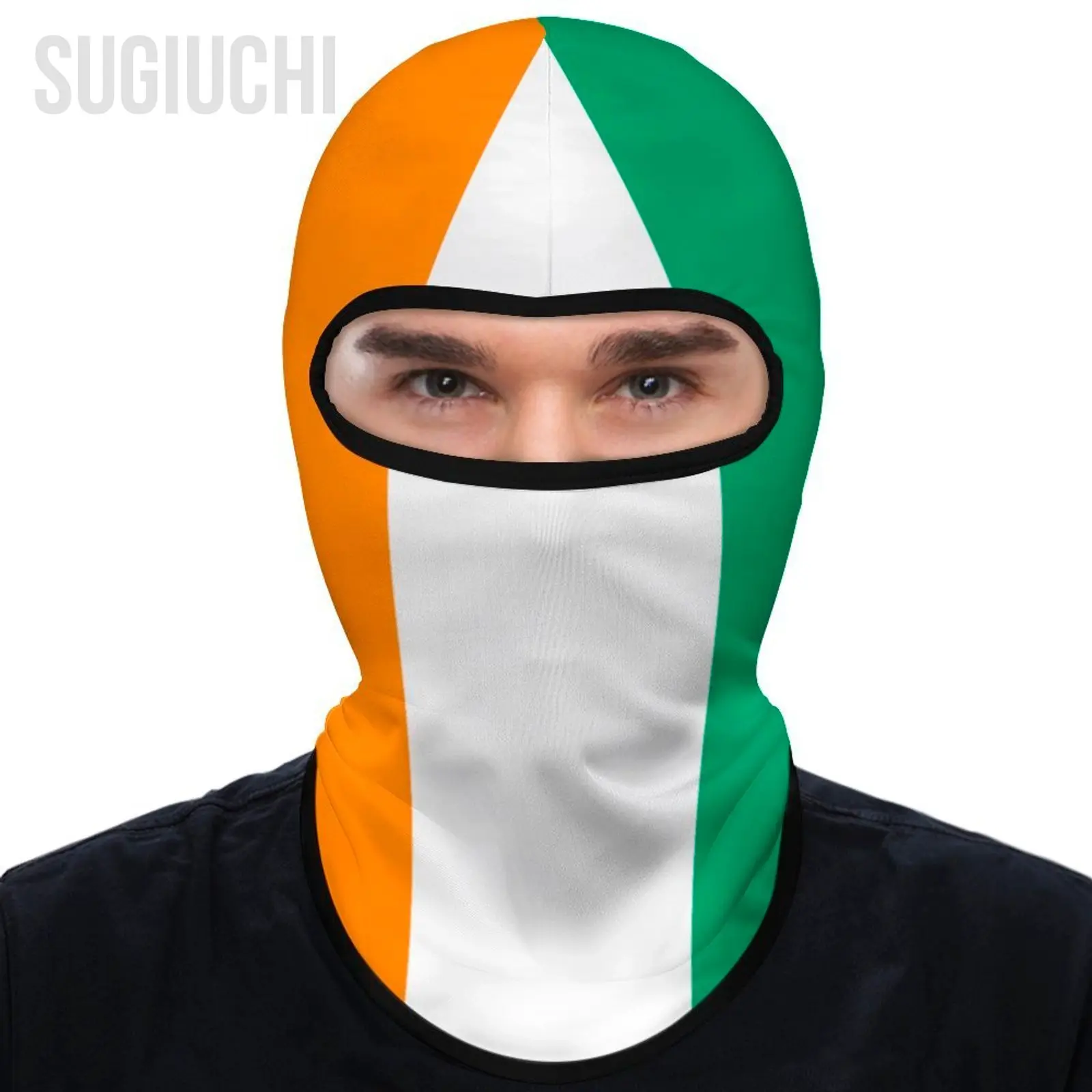 

Côte D'Ivoire Flag Outdoor Cool Sunscreen Motorcycle Face Mask Moto Biker Wind Cap Stopper Windproof Bicycle Cycling Headgear