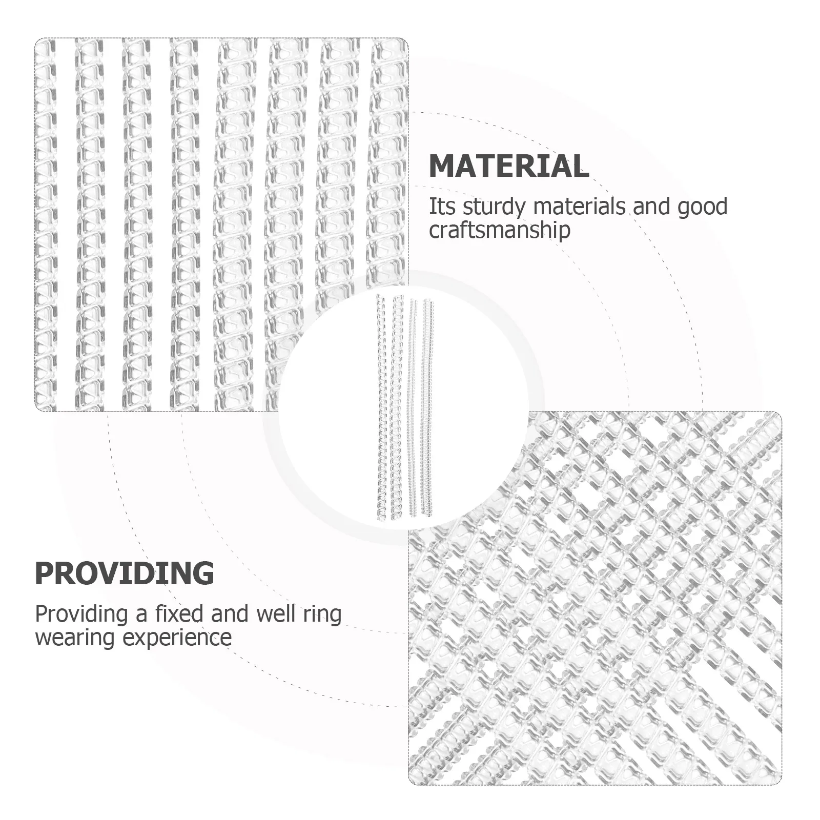 

16pcs Transparent Silicone Ring Size Adjuster Invisible Sizer Tool Supplies 4 Styles Each Protect Loose Rings Comfortable