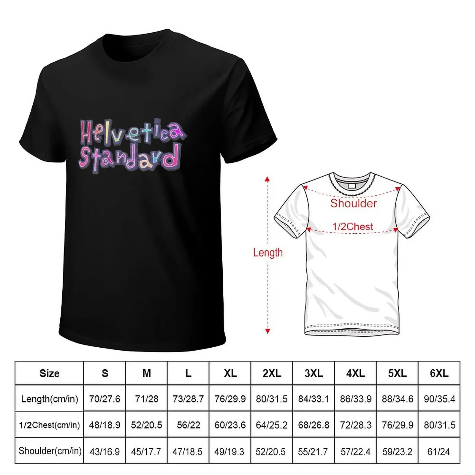 Nichijou Helvetica Standard T-Shirt kawaii clothes animal prinfor boys mens shirts graphic tee