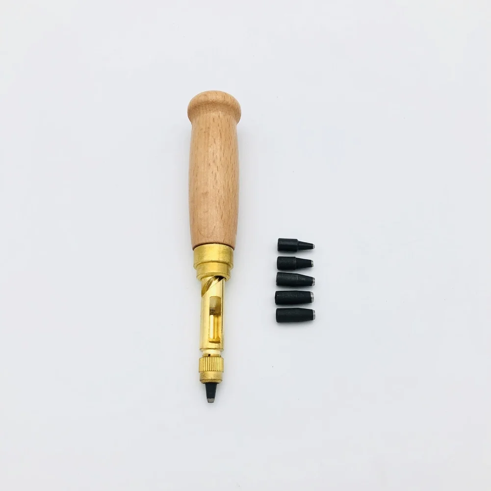 1set Leather Punch Tool Automatic Rotary Hole Puncher DIY Manual Craft Tool For Belt Leather Fabric Hole Punching