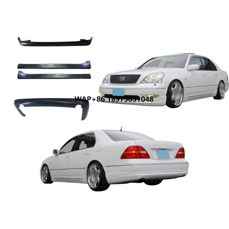 Factory Price Wd Style Body Kit Front Bumper Lip Diffuser Side Skirts for LS430 UCF30 2001-2002 Pre-LCI