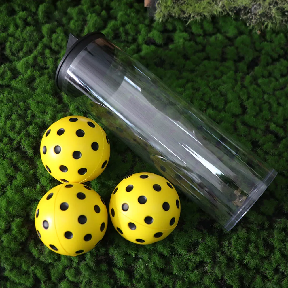 74mm Schuim Pickleballs Oefenballen Hoge Elasticiteit Lage Decibel Stille Pickleball Ballen Lichtgewicht Slagvast