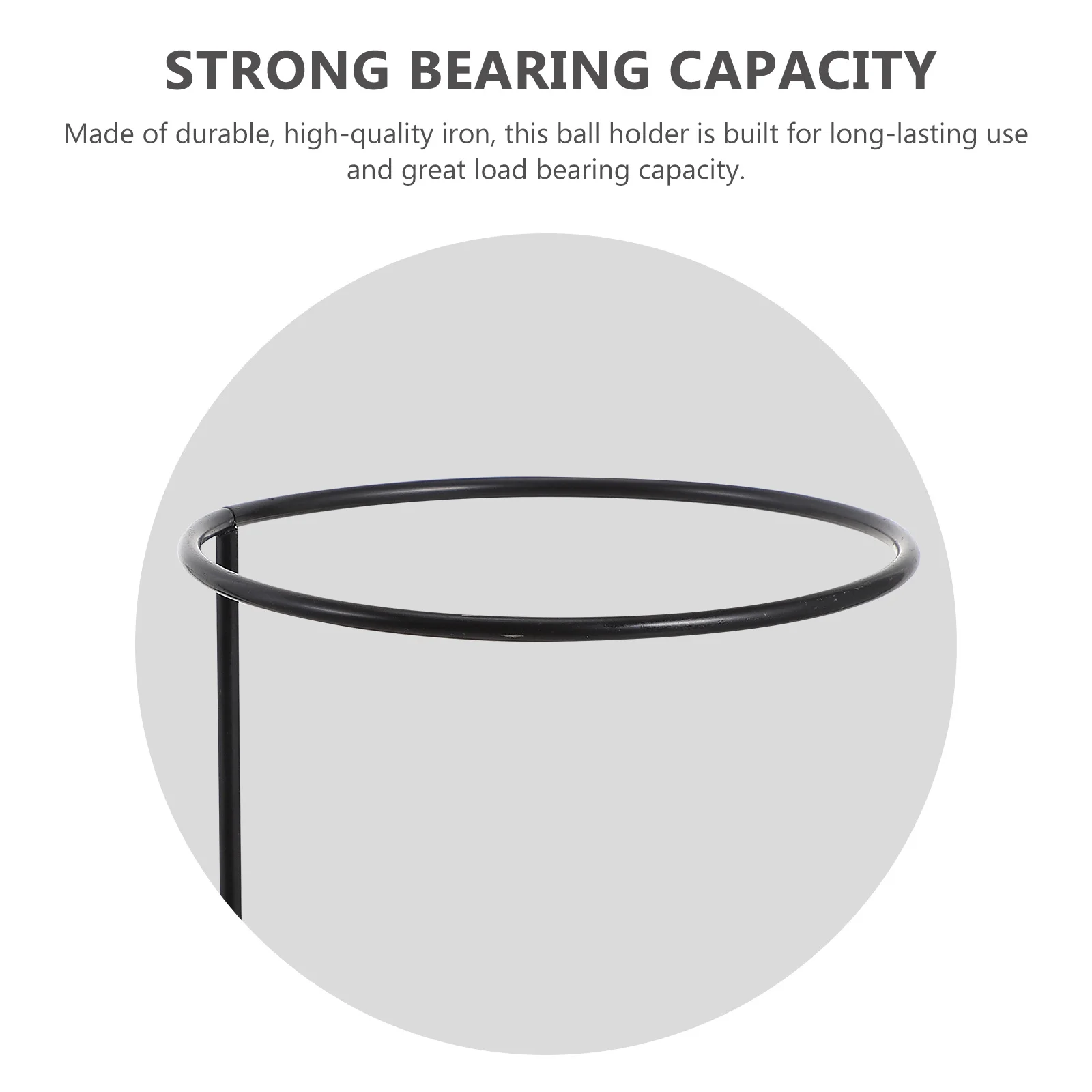 

1Pcs Wall Mount Basketball Holder Iron Rack Ball Storage Shelf Football Ball Display Rack for Home Office Garage