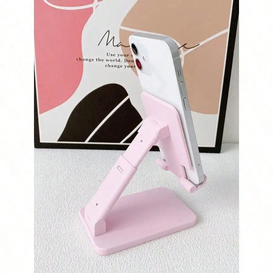 

Foldable Desktop Phone Holder Compatible With IPhone, Android Phone, Gift For Birthday, Family, Friends Phone Stand, Phone Accessories