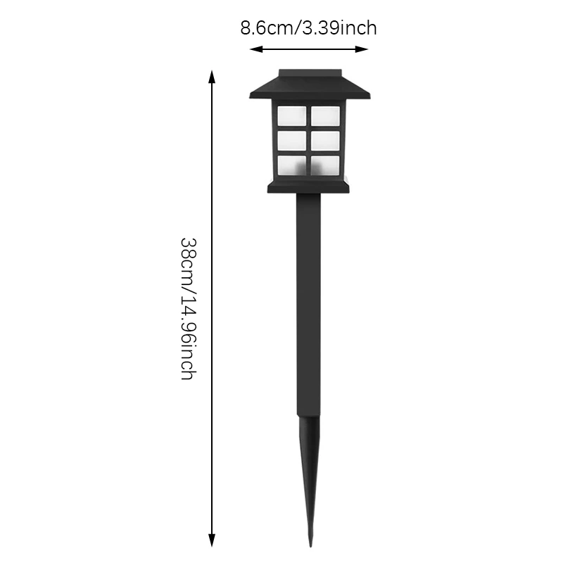 2 Pack Solar Pathway Lights,Solar lamp Outdoor,IP65 Waterproof,Landscape Lighting,for Garden,Yard,Patio,Walkway,Driveway Decor