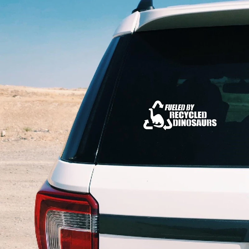 Personalized, fashionable car decoration with molded vinyl stickers, detachable dinosaurs, fun art, window decoration