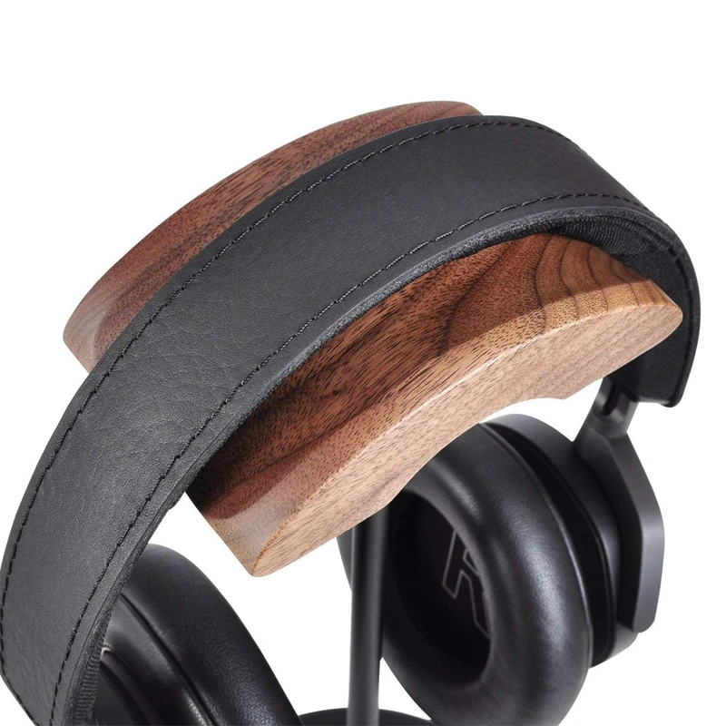 Headphone Holder Headset Bracket Hanger Hook Earphone Stand Desktop Mount Wooden and Metal