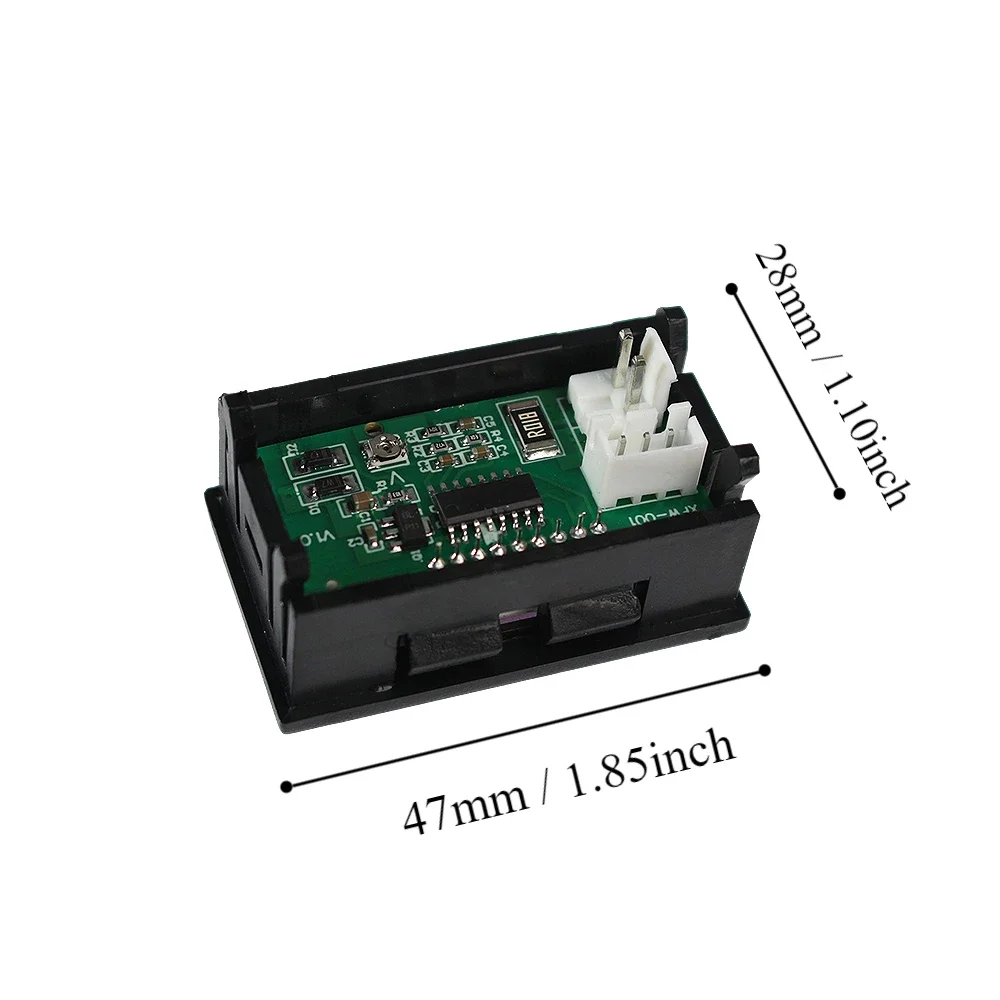 DC 0-100V 10A Digital Voltmeter Ammeter Dual Display Voltage Detector Current Meter Panel Amp Volt Gauge 0.28\