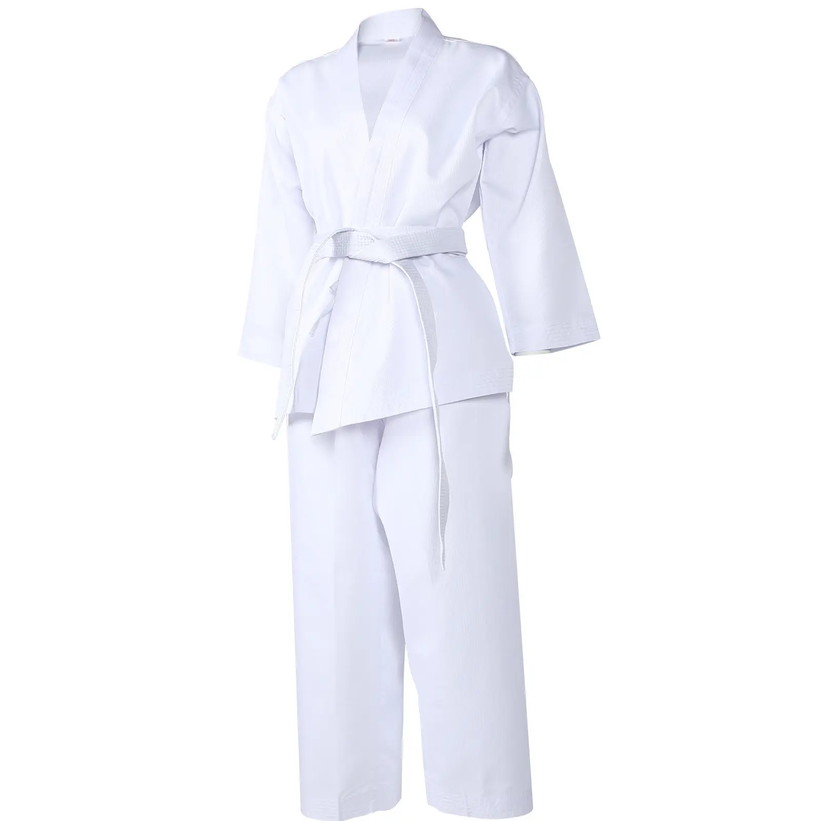 1Set Professional Karate Uniform Adult Training Clothes High Mobility Stretch Fabric Karate Pants with Drawstring Comfortable