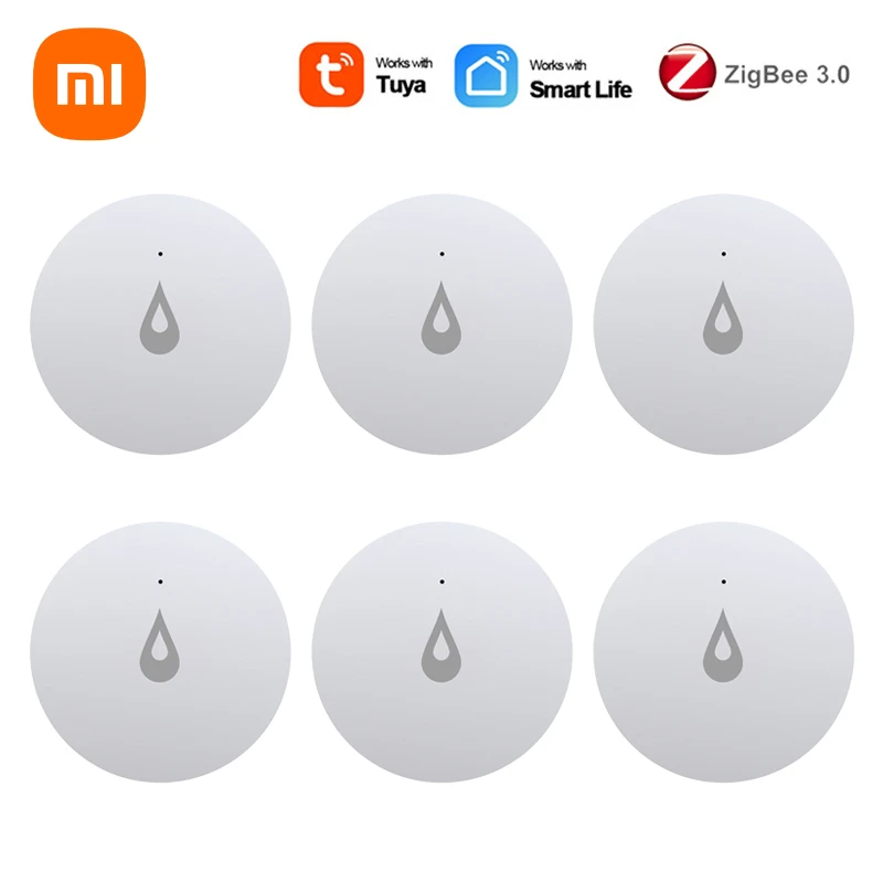 Xiaomi Tuya Water Leakage Sensor Detector ZigBee 3.0 Water Leak Detection Sensor Wifi Wireless Smart Home Security Alarm Tools