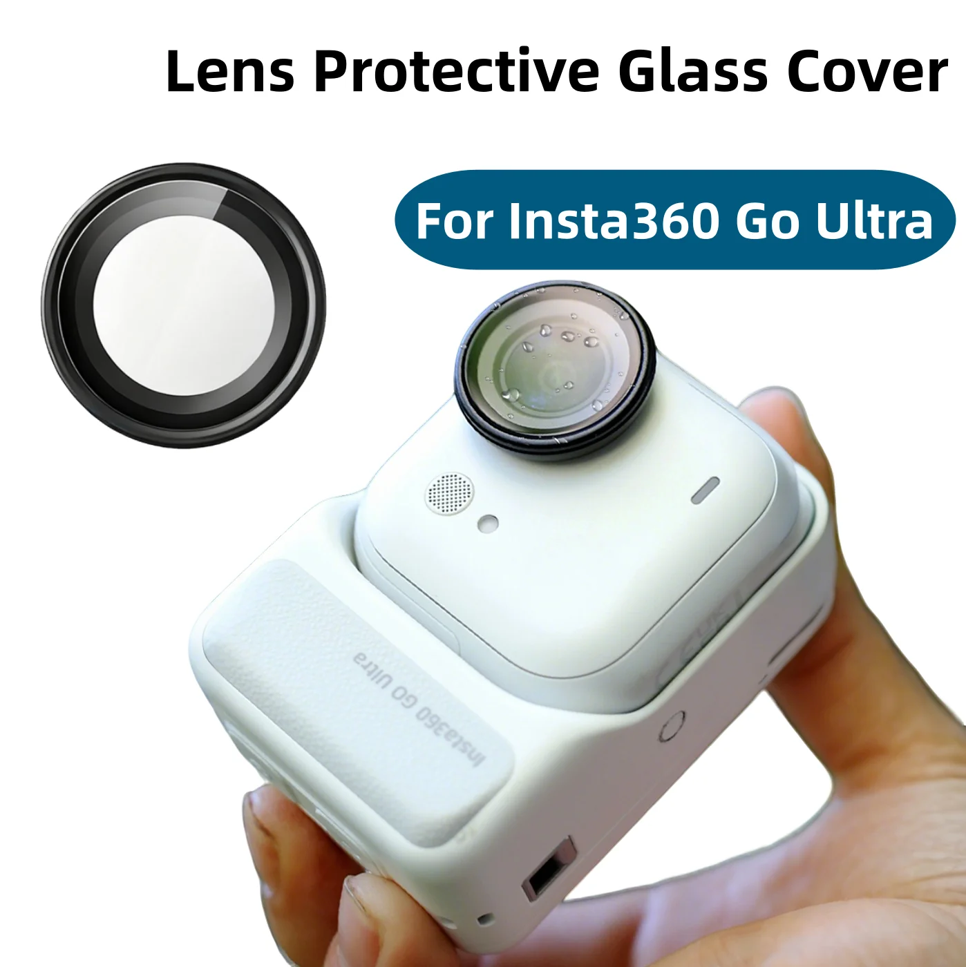 Für Insta360 GO Ultra Objektiv Schutz Glas Abdeckung HD Gehärtetes Glas Härte Screen Protector für Insta360 Kamera Zubehör