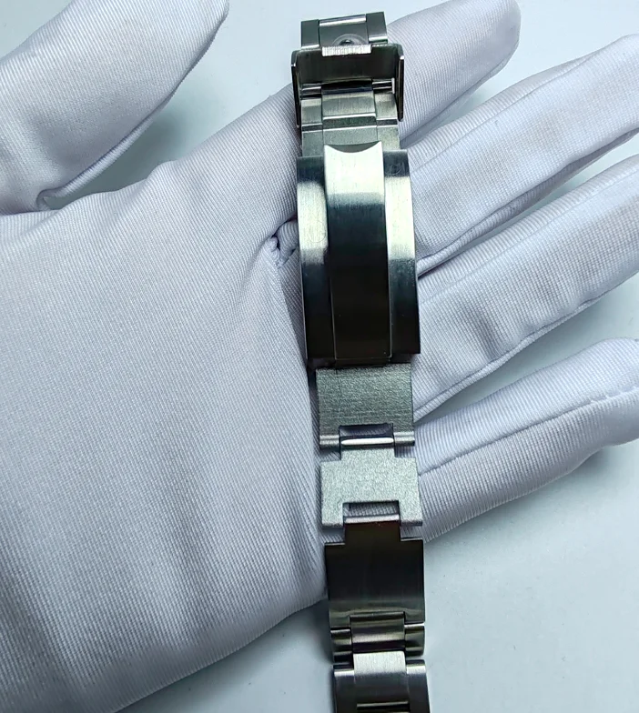 

20 21 мм скользящий замок с микрорегулируемой пряжкой, ремешок из нержавеющей стали для Rolex Submariner Deepsea Daytona GMT, ремешок для часов, браслет