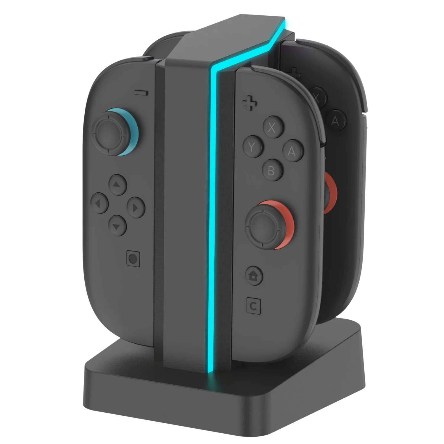 4 in 1 Dual-Side Magnetic Fast Charger Station SW2002 ForSwitch 2 Joy Cons with 6 RGB Modes, Accessories for Switch 2 Joycon - view 2