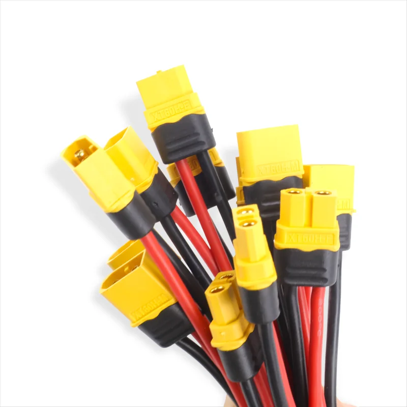 Durable 2/6Pcs 100MM Amass XT60H Male Female Connector Plug With 12/14/16 AWG Silicon Wire for RC Lipo Battery ESC FPV Drone DIY