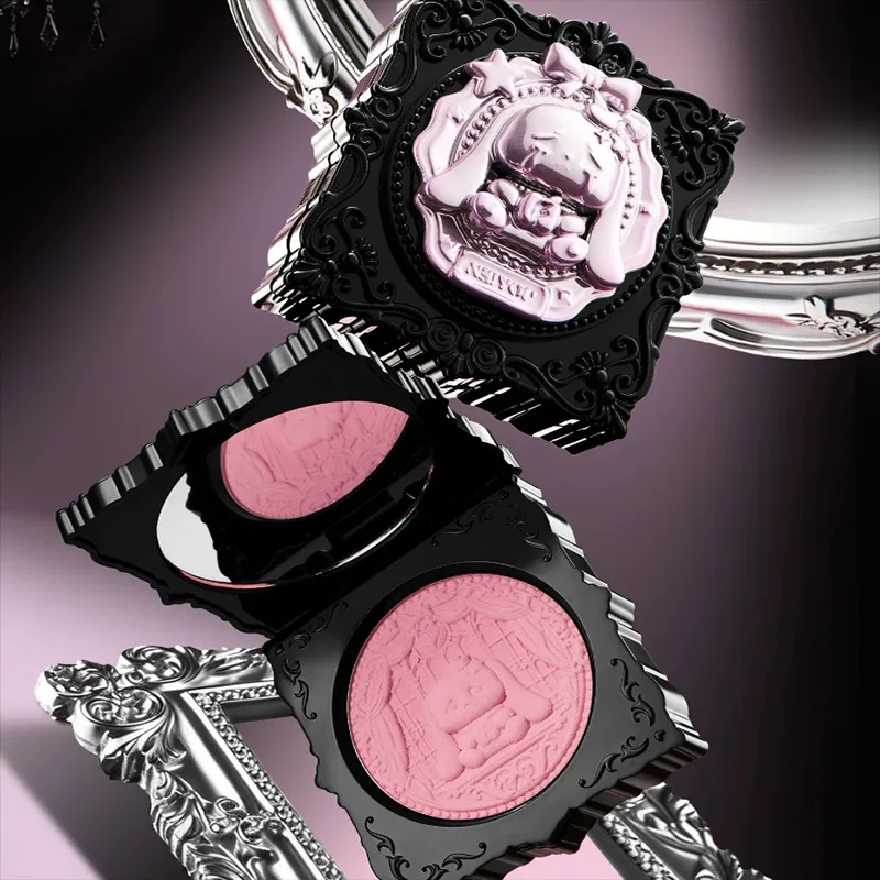 NEIYOU Bunny Blush Palette Expansive Brightening Contractive Sculpting Shades 16H Wear with Pore-Blurring Finish Makeup Blusher