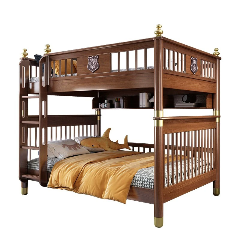 

Upper and lower bunk beds with the same width, upper and lower bunk , wooden beds for adults