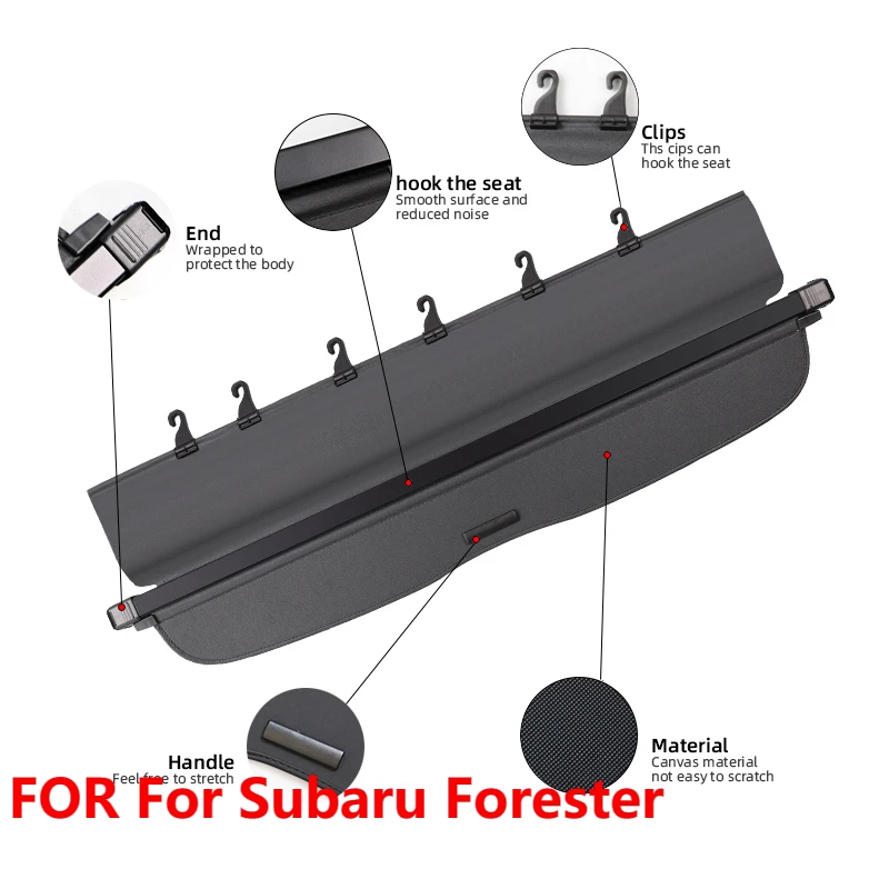 For Subaru Forester 2013-2018 Power Liftgate Trunk Cover Privacy Shield Auto Accessories