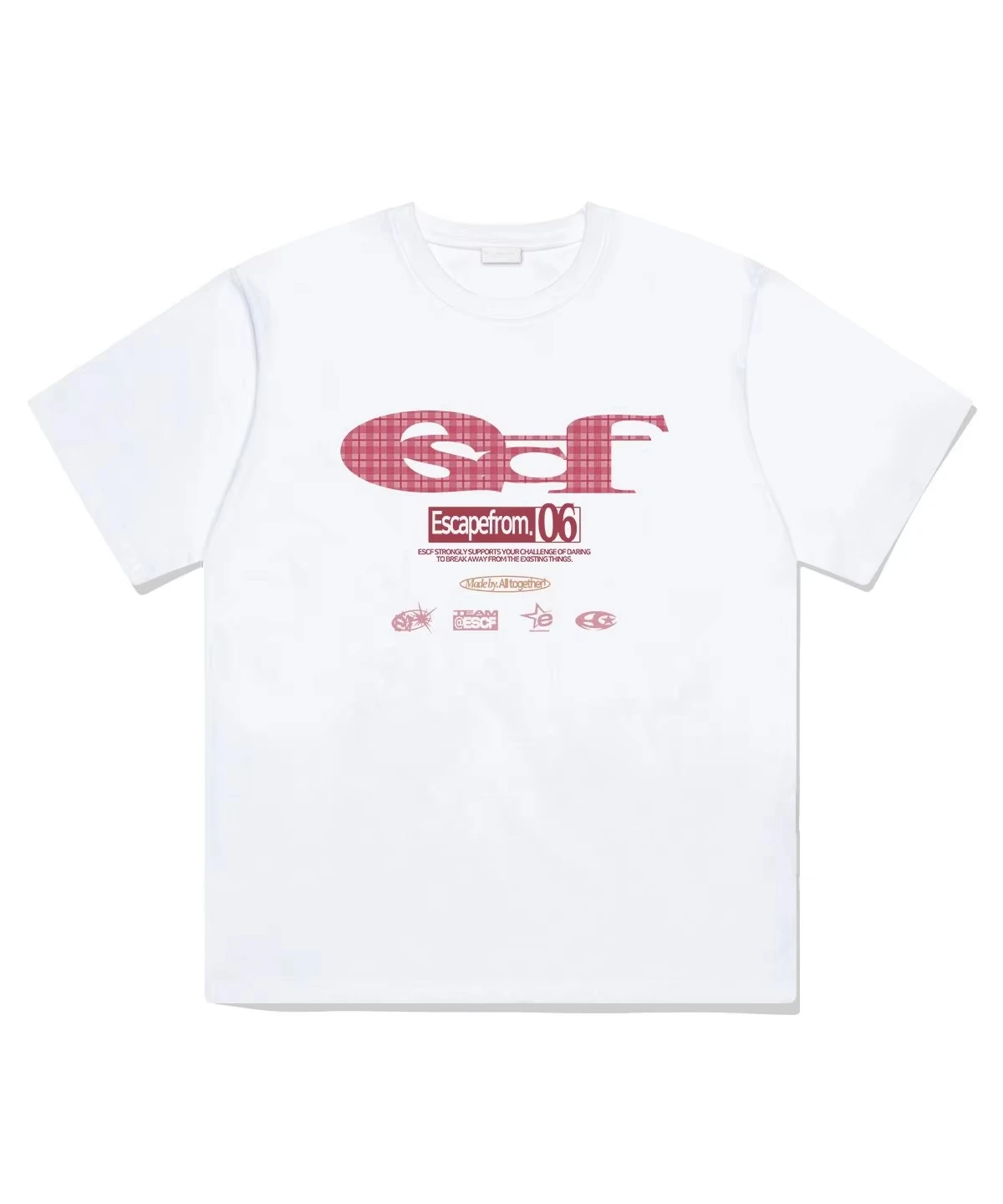 2026 New Fashion Printing Pattern Short Sleeve Cotton T-shirt Casual Loose Trend Top Oversized Sports Street Wear Unisex