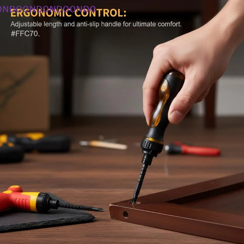 Deluxe Home Maintenance Kit; 2-in-1 Ratchet Screwdriver with Rotating Magnetic Head