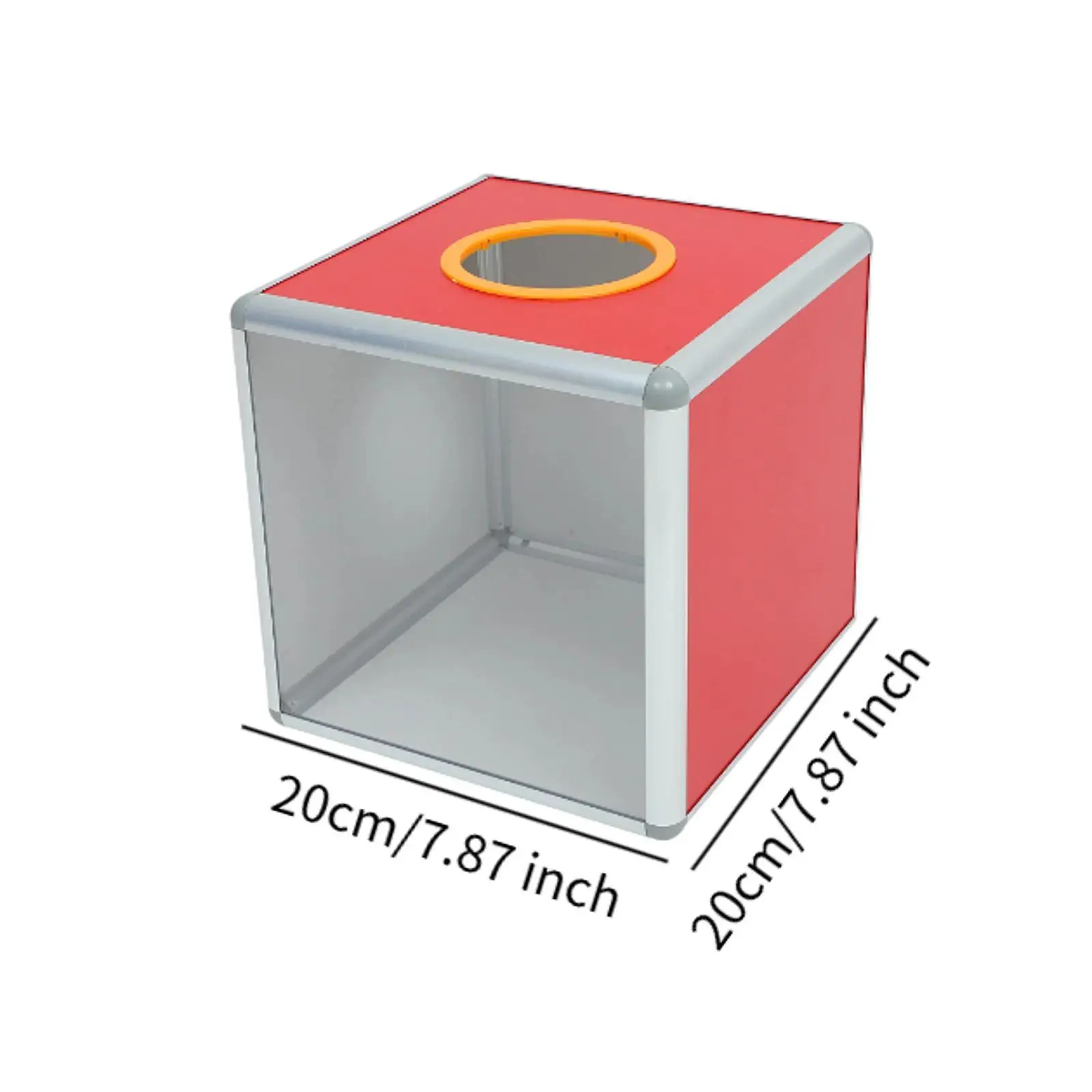 صندوق التصويت Lucky Raffle Case صندوق التبرع الشفاف من جانب واحد لأنشطة المهرجانات والاحتفالات الذكرى السنوية