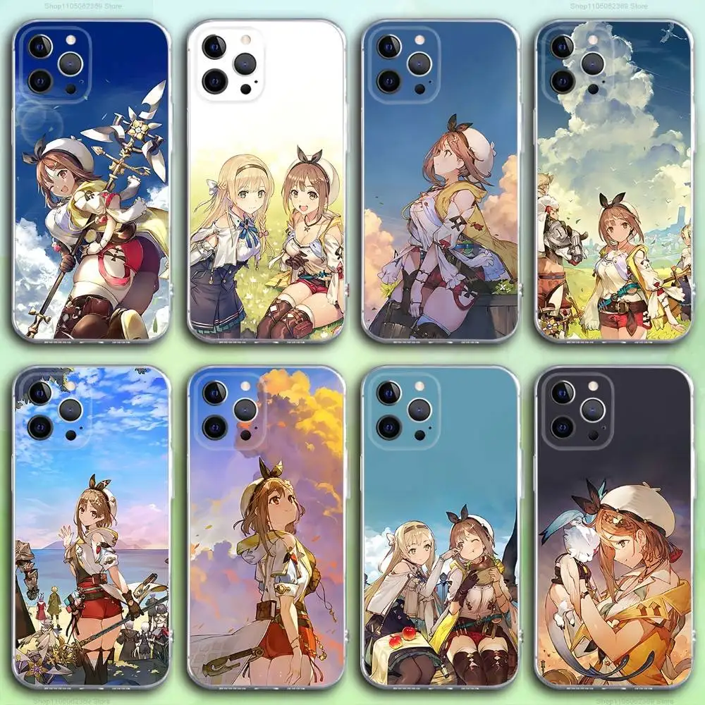 

Чехол для телефона A-AtelierS Game R-Ryza для iPhone 17,16,15,14,13,12,11 Pro,Max,Plus,X,XS,XR,SE4,E Mini, прозрачный мягкий чехол