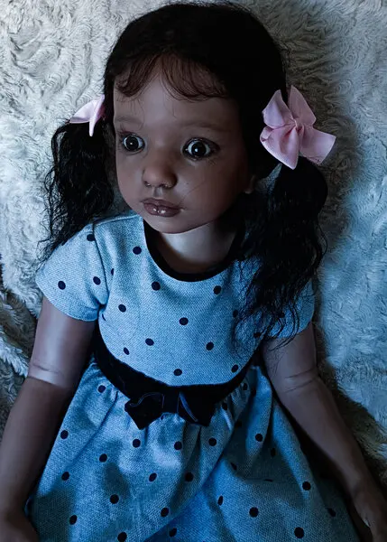 FBBD 41''Reborn Baby Aloenka Limited Supply Customized By Artist DIY Part Painted Kit With Hand-Rooted Hair With Cloth Body