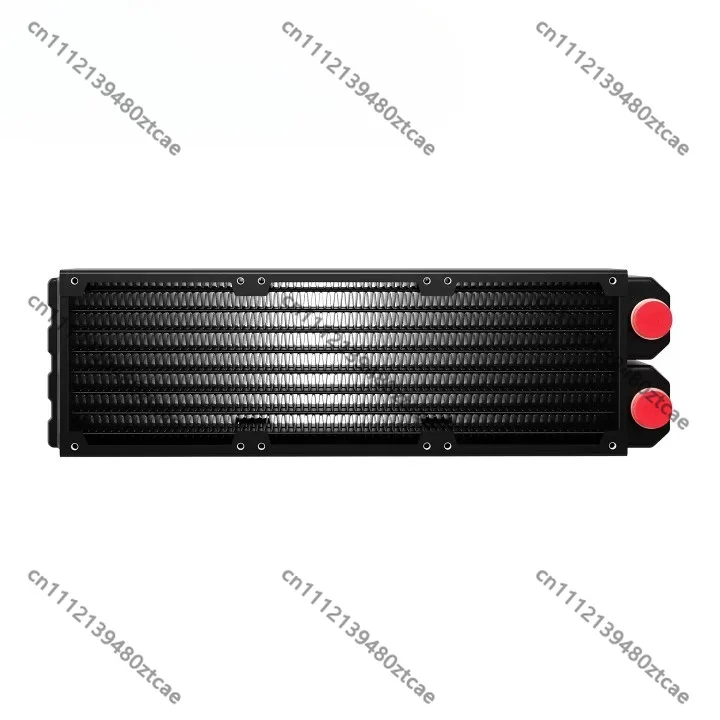 45mm Double‑Layer Copper Radiator 3pcs 80mm Fan Mount Pure‑Copper Fin Water Cooling Row For PC DIY Liquid Cooling Parts 3