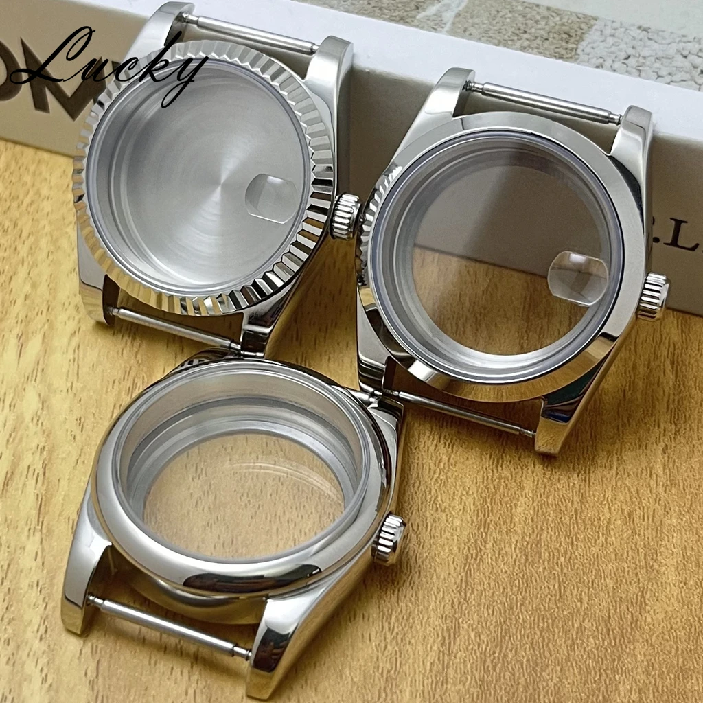 

Серебряный корпус для часов 36 мм/40 мм, сапфировое стекло, корпус из нержавеющей стали 904L, подходит для NH34 NH35 NH36 NH38 ETA2824 PT5000, механизм