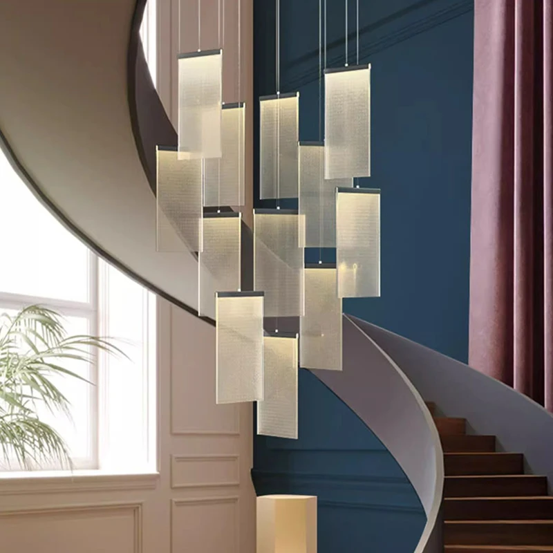 Nordic Home Decoration, Stair Chandelier, Living Room And Dining Room Pendant Lights, Ceiling Light, Indoor Lighting